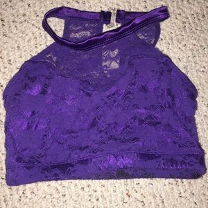 Purple Lace Dance Top